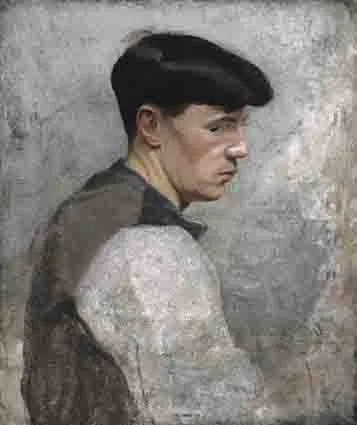 Eileen Reid, HEAD AND SHOULDERS OF A YOUNG MAN, oil on canvas