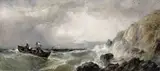 Edwin Hayes, STORMY WEATHER OFF THE ROCKS AT HOWTH, IRELAND
