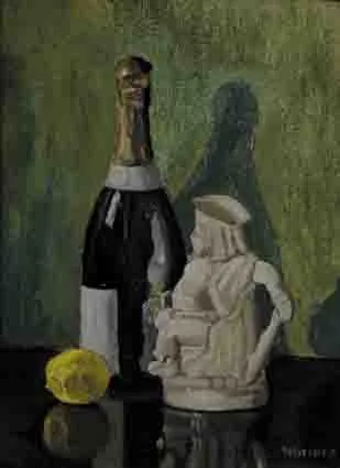 Lillias Mitchell, LILIAN DAVIDSON'S TOBY JUG, oil on canvas laid on board