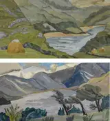 Anne King-Harman, FROM CLADDERDUFF ROAD, CONNEMARA and KYLEMORE LOUGH, CONNEMARA (A PAIR)