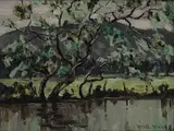 Mabel Young, A RIVER IN SPRING TIME