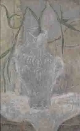 THE WHITE URN by Piet Sluis, oil on board, offered Nov 2002