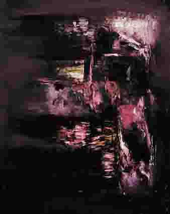 THE WILD NIGHT by Gerald Davis, oil on canvas, offered Nov 2002