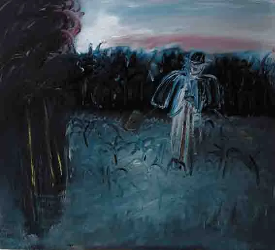 SCARECROW by Seán McSweeney, oil on canvas, offered Nov 2002
