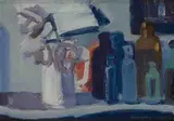 Brian Ballard, FIVE BOTTLES AND ORCHIDS