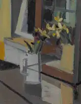 Brian Ballard, STILL LIFE WITH IRIS AND LILLIES IN JUG