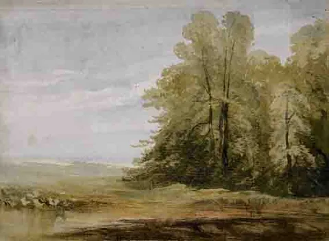 WOODLANDS NEAR BLESSINGTON, COUNTY WICKLOW by Henry Brocas Senior, watercolour, offered Nov 2002