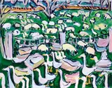 Elizabeth Cope, FARM SCENE WITH GEESE AND SHEEP