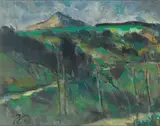 Peter Collis, WICKLOW LANDSCAPE WITH THE SUGARLOAF MOUNTAIN IN THE DISTANCE
