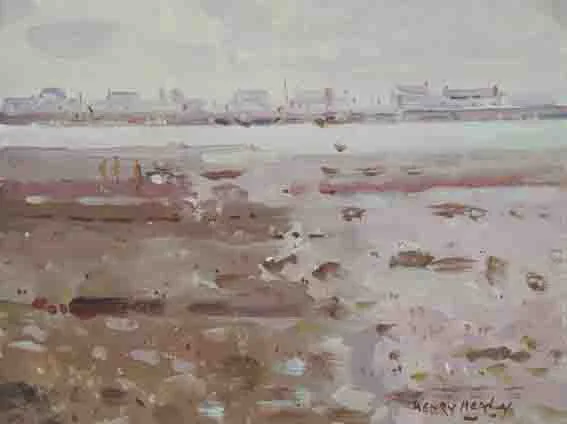 HOWTH HARBOUR by Henry Healy, oil on board, sold Sep 2002