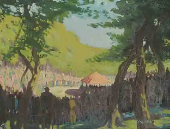 AN ÁIREADEACHT by Simon Coleman, oil on canvas, offered Sep 2002