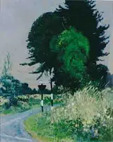 Patrick Leonard, LANDSCAPE WITH ROADSIGN TO DUBLIN