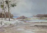 Maurice Canning Wilks, WINTER NEAR MAHEE ISLAND, STRANGFORD LOUGH