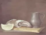 Stuart Morle, STILL LIFE WITH OYSTERS AND PEWTER TANKARD