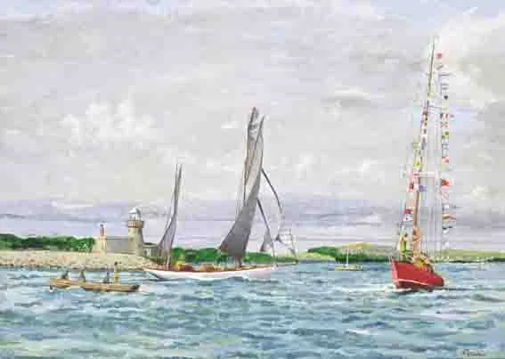 John Ryan, ASCARD RETURNS, oil on board