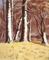 Mabel Young, TREES AGAINST A DARK SKY, WINTER