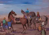 Gladys Maccabe, HORSES ON THE BEACH
