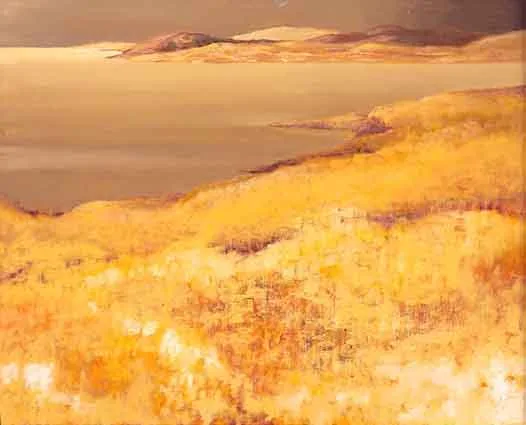 LANDSCAPE WEST CORK by Arthur Armstrong, oil on board, sold Mar 2001