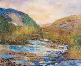 Liam Treacy, FOOTBRIDGE AT BARAVORE, GLENMALURE, CO. WICKLOW