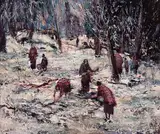 George Campbell, FAGGOT GATHERERS IN THE SNOW