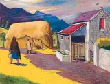 Harry Kernoff, BACK OF ROOKERY NOOK FARM, CARRANTUOHILL MOUNT, KERRY, IRELAND (CIRCA 1943)
