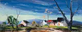 Kenneth Webb, LANDSCAPE WITH FARM BUILDINGS