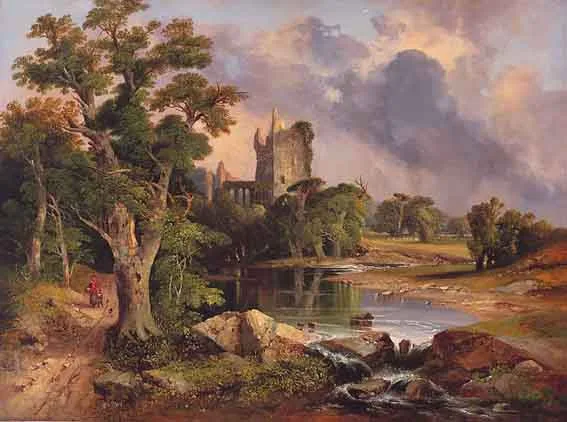 William Guy Wall, BLARNEY CASTLE NEAR CORK, IRELAND, 1860, oil on canvas