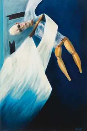 John Kelly, ICARUS, oil on paper