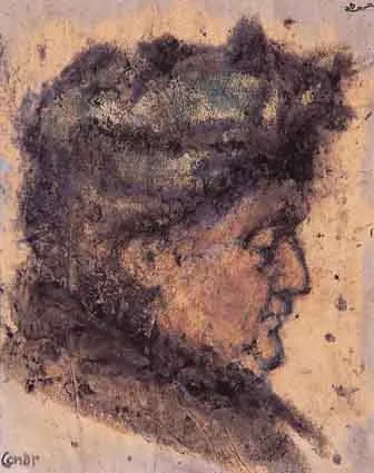 "MY AUNT" by William Conor, oil pastel on paper, offered Mar 2001