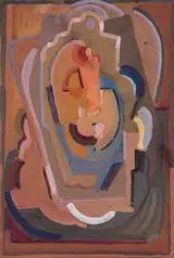 Evie Hone, ABSTRACT COMPOSITION IN AUTUMN TONES