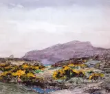 Nathaniel Hone, LANDSCAPE WITH FLOWERING GORSE