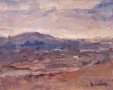 Ronald Ossory Dunlop, HILLY LANDSCAPE WITH LAKE