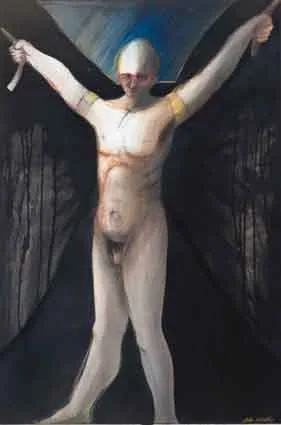 John Kelly, ICARUS, watercolour and pastels on paper