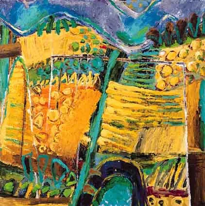 JULY by Bernadette Kiely, oil on board, sold Mar 2001