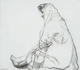 Seán Keating, SEATED WOMAN IN SHAWL