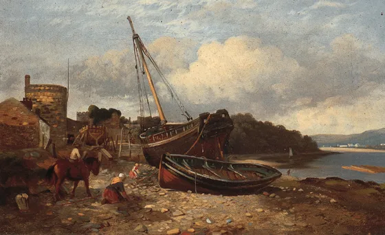 William Gillard, ON THE CONWAY and NEAR THE MENAI BRIDGE [A PAIR], oil on canvas