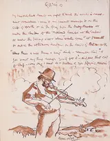 William Orpen, ILLUSTRATED LETTER TO WILLIAM SINCLAIR