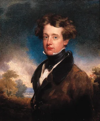 Richard Rothwell, PORTRAIT OF A YOUNG MAN, oil on canvas