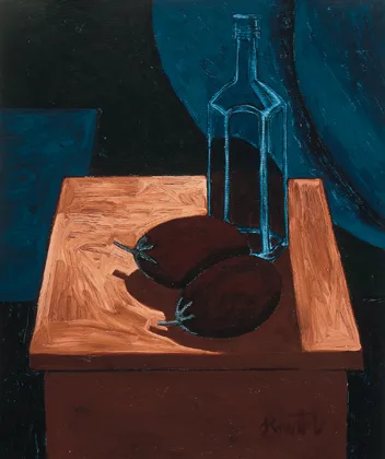 STILL LIFE by Graham Knuttel, oil on canvas, offered Oct 2000