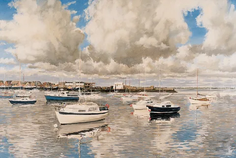 John Kirwan, WEST PIER HOWTH, oil on canvas
