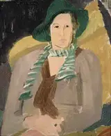 Elizabeth Rivers, WOMAN IN GREEN HAT