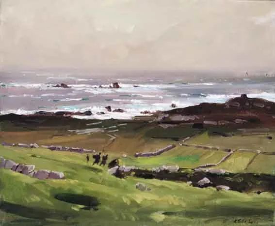 ROSGUIL, COUNTY DONEGAL by Robert Taylor Carson, oil on canvas, sold May 2002
