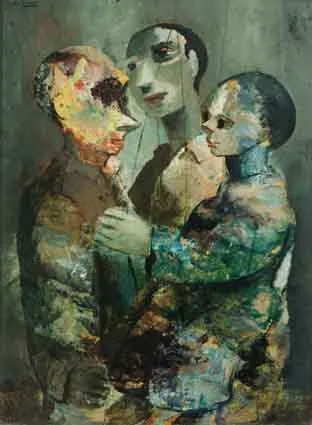 Daniel O'Neill, PUPPETS, oil on board
