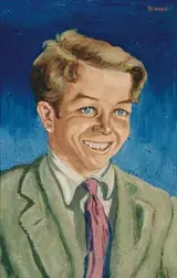 Harry Kernoff, PORTRAIT OF THE ABBEY THEATRE'S SCENE PAINTER