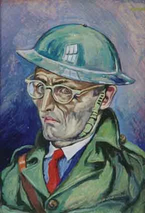 EMERGENCY 1941 by Harry Kernoff, oil on board, sold May 2002