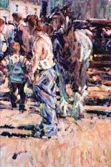 Arthur K. Maderson, NO SALE, TOWARDS THE END OF THE DAY - TALLOW HORSE FAIR