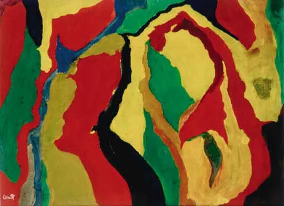 UNTITLED by Colin Middleton, oil on board, sold May 2002