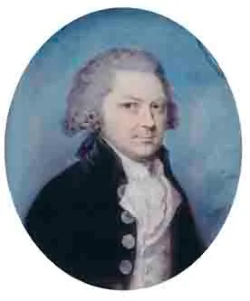 George Lawrence, PORTRAIT OF A GENTLEMAN IN A BLACK JACKET, WHITE WAISTCOAT AND CRAVAT, pastel on buff-coloured paper