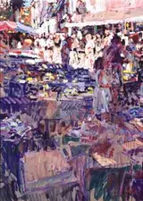 Arthur K. Maderson, MARKET DAY - LE VIGAN, SOUTH FRANCE