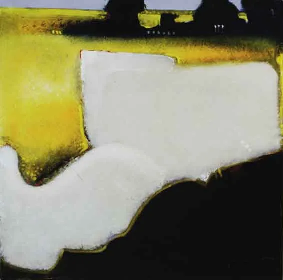 SUN KISSED FIELDS by Michael Gemmell, oilon linen, offered May 2002
